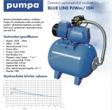 Domácí vodárna Pumpa PJWm/15H, Blue Line 230 V, 50 L tlaková nádoba Pumpa