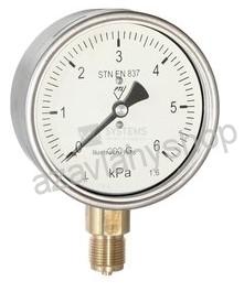 Manometr 50mm 0-6 bar, 1/4 - spodní připojení
