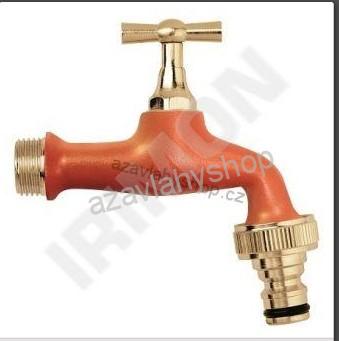 Zahradní ventil sedlový 1/2", červený