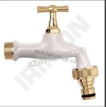 Zahradní ventil sedlový 1/2", bílý
